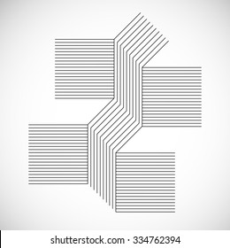 Abstract Hipster Lines Background . Vector .