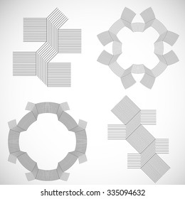 Abstract Hipster Lines Background . Vector Design .