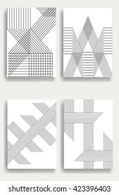 Abstract Hipster Lines Background . Vector .