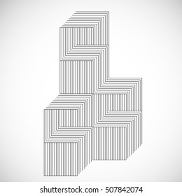 Abstract Hipster Lines Background . Vector Design .