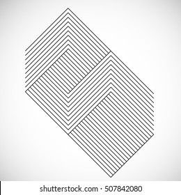 Abstract Hipster Lines Background . Vector Design .