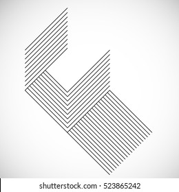 Abstract Hipster Lines Background . Vector Design .