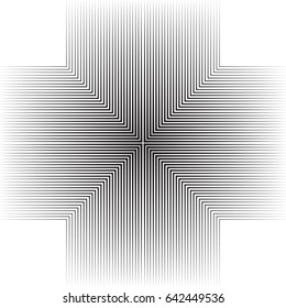 Abstract Hipster Lines Background . Vector Design . Minimalistic Creative concept . Flat style . Geometric stripes and  elements form unusual shape . 