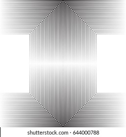 Abstract Hipster Lines Background . Vector Design template. Minimalistic Creative concept . Black and white pattern. Geometric stripes and  elements form unusual shape . 