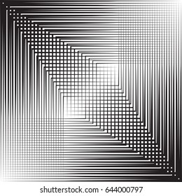 Abstract Hipster Lines Background . Vector Design template. Minimalistic Creative concept . Black and white pattern. Geometric stripes and  elements form unusual shape . 