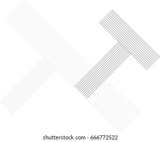 Abstract Hipster Lines Background . Vector Design .