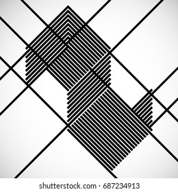 Abstract Hipster Lines Background . Vector Design .