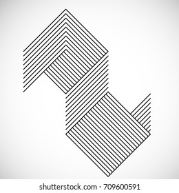 Abstract Hipster Lines Background . Vector Design .