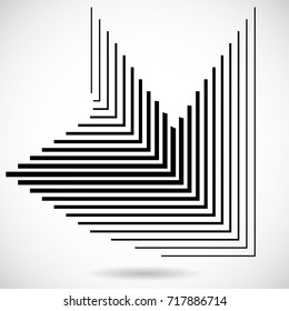 Abstract Hipster Lines Background . Vector Design . Modern geometrical stripes template