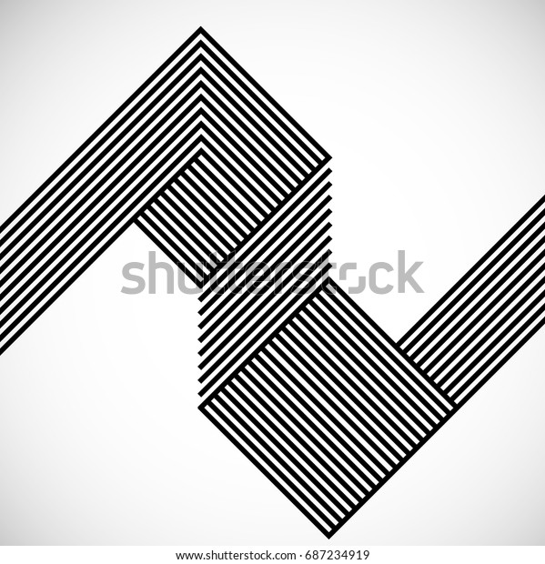 Abstract Hipster Lines Background Vector Design Stock Vector (Royalty ...