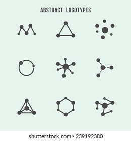 Abstract Hipster Logo Vector Set