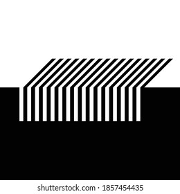 Abstract Hipster Negative space Background . Vector Design 