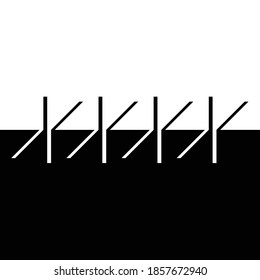 Abstract Hipster Negative space Logo . Letter x . Vector Arrow Design 