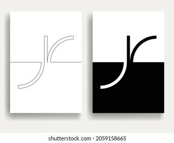 Abstract Hipster Negative space logo . Geometric background . Vector Design . Conceptual black and white artwork.