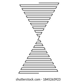 Abstrakter Hipster-One-Line-Hintergrund . Vektordesign .