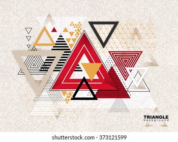 Abstract hipster polygon triangle background. Triangle pattern background