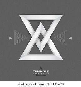 Abstract hipster polygon triangle background. Triangle pattern background