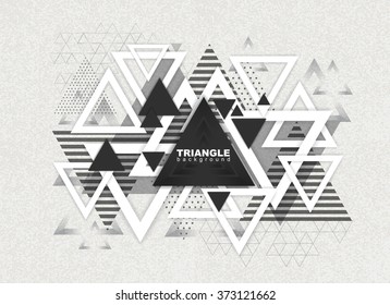 Abstract hipster polygon triangle background. Triangle pattern background