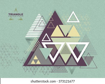 Abstract hipster polygon triangle background. Triangle pattern background