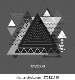 Abstract hipster polygon triangle background. Triangle pattern background