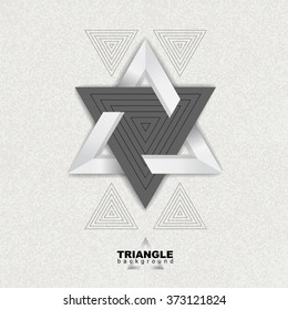 Abstract hipster polygon triangle background. Triangle pattern background