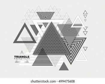 Abstract hipster polygon triangle background. Triangle pattern background