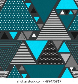 Abstract hipster polygon triangle background. Seamless Triangle background