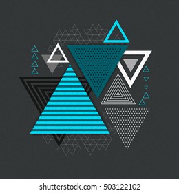 Abstract hipster polygon triangle background. Triangle pattern background