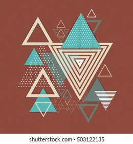 Abstract hipster polygon triangle background. Triangle pattern background