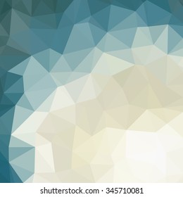 Abstract HIPSTER SANDY STONE BEACH Geometric Triangle Low Polygonal Mosaic Background, Creative Business Design Templates. Illustration Vector
