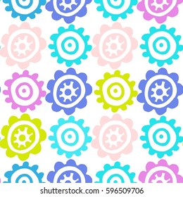 Abstract hipster seamless pattern .Pop Art Colorful Creative Fashion Doodles on 