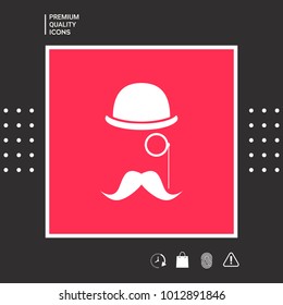 Abstract hipster silhouette