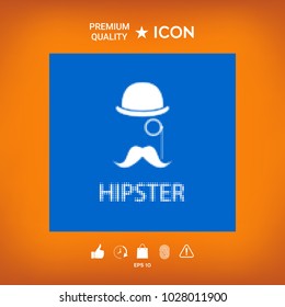 Abstract hipster silhouette