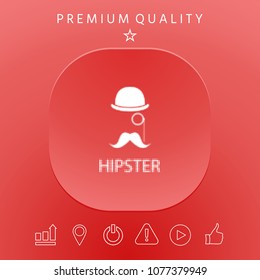Abstract hipster silhouette