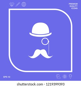 Abstract hipster silhouette. Graphic elements for your design