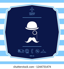 Abstract hipster silhouette. Graphic elements for your design