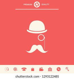 Abstract hipster silhouette. Graphic elements for your design