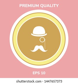 Abstract hipster silhouette. Graphic elements for your design