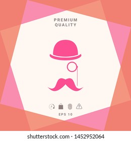 Abstract hipster silhouette. Graphic elements for your design