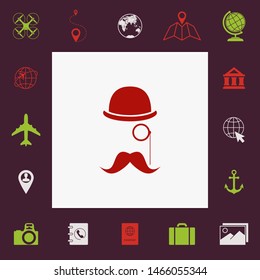 Abstract hipster silhouette. Graphic elements for your design