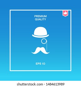Abstract hipster silhouette. Graphic elements for your design