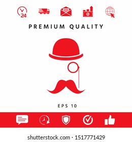Abstract hipster silhouette. Graphic elements for your design