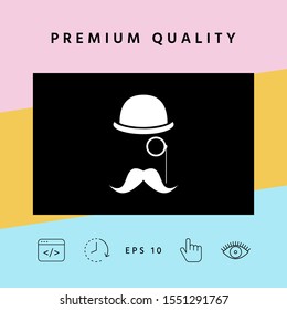 Abstract hipster silhouette. Graphic elements for your design