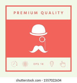 Abstract hipster silhouette. Graphic elements for your design