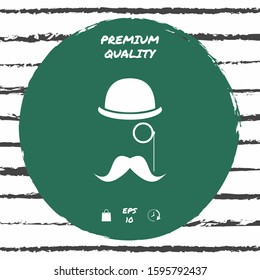 Abstract hipster silhouette. Graphic elements for your design