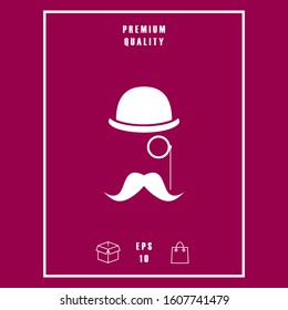 Abstract hipster silhouette. Graphic elements for your design