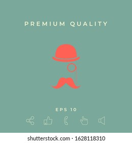 Abstract hipster silhouette. Graphic elements for your design