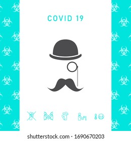 Abstract hipster silhouette. Graphic elements for your design