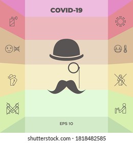 Abstract hipster silhouette. Graphic elements for your design