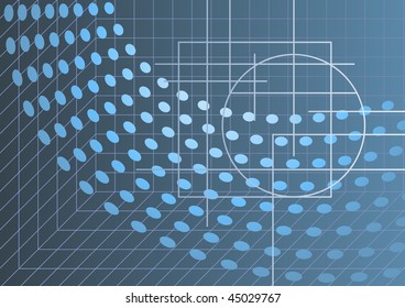 Abstract hi-tech background in blue grey tones, vector illustration